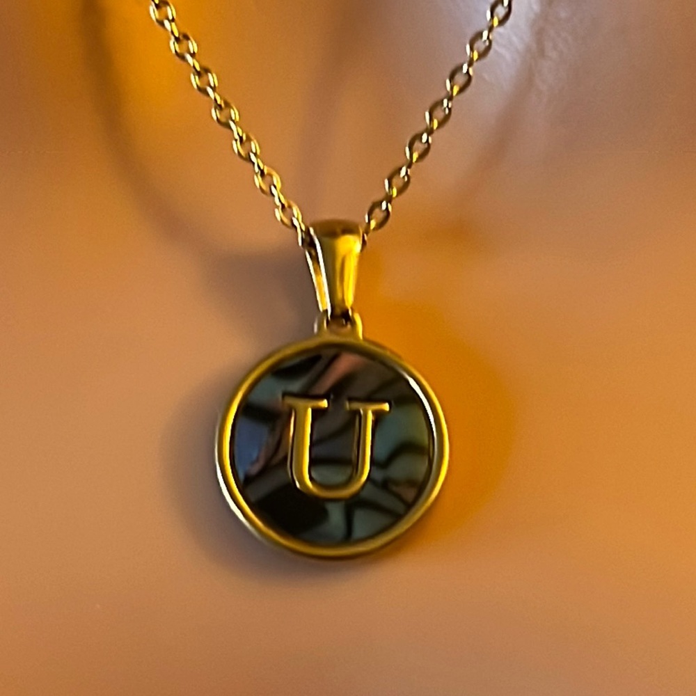 U Letter Necklace